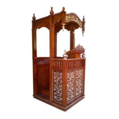 Mimbar podium masjid jati furniture jepara