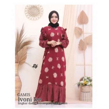 GAMIS IVONI LEE DAUN ELVI ORIGINAL PRODUCT / GAMIS RAYON / GAMIS BUSUI / GAMIS LEBARAN / GAMIS MURAH