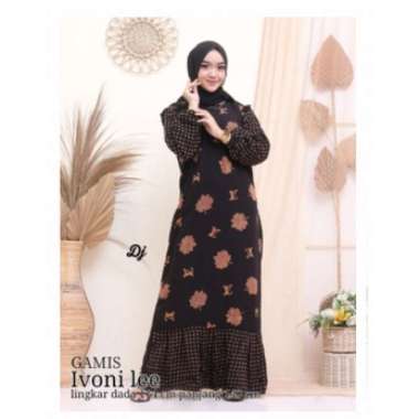 GAMIS IVONI LEE DAUN ELVI ORIGINAL PRODUCT / GAMIS RAYON / GAMIS BUSUI / GAMIS LEBARAN / GAMIS MURAH