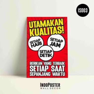 Poster K3 Keselamatan Safety Utamakan Kualitas A1