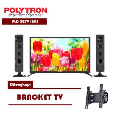 POLYTRON PLD 32TV1855 LED TV 32 inch Digital Cinemax + SOUNDBAR Plus BRACKET