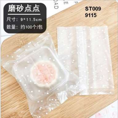 Plastik Mooncake Kue Bulan Kemasan Cookies Nastar Putih Polkadot 50gr