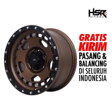 Velg mobil ring 15 HSR MAHAWA JT1552 hole 5X114,3 ET0 SMBRZ/BL Semi Matte Bronze/Black Lip