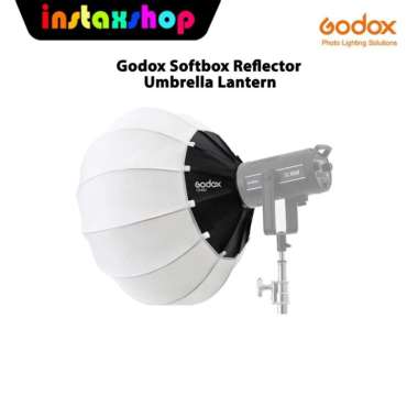 INSTAXSHOP Godox Softbox Lampu Studio Reflector Umbrella Lantern -White- 65 cm