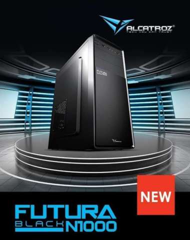Casing Alcatroz Futura Black N1000-With Psu 450 WATT