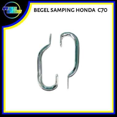 Begel behel samping Kanan Kiri Honda c70 satu set chrome