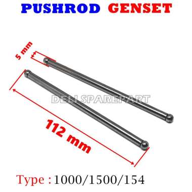 Pushrod Tiang Klep Mesin Genset 1000watt 1500watt. Hitam