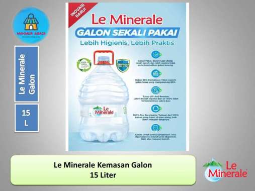 Le Minerale Galon 15 liter -- Makmur Abadi