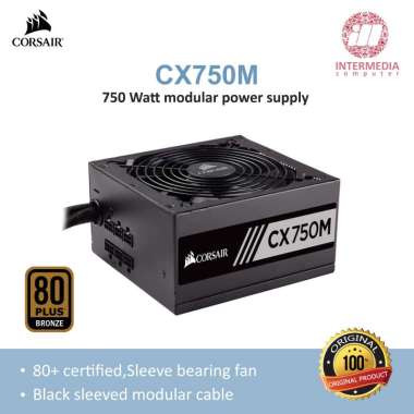 PSU Power Supply Corsair CX750M 80+ Bronze Semi Modular