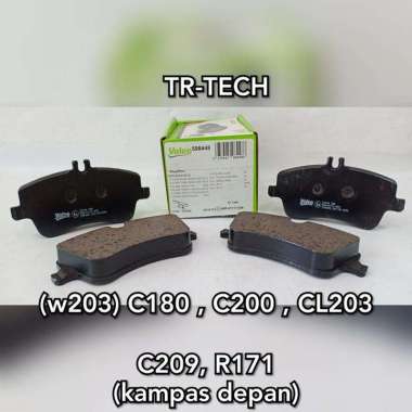 Brake Pad Kampas Rem Depan S203 W203 W209 A209 R171 C180 C200 Valeo Black