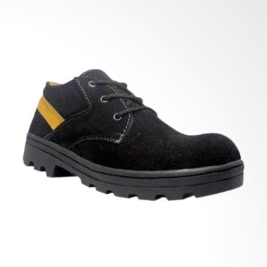 Cut Engineer Safety Boots Classic Sepatu Pria - Black