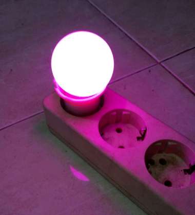 Lampu LED Hias/Lampu Dekorasi/Lampu LED Warna Warni 3 Watt ungu