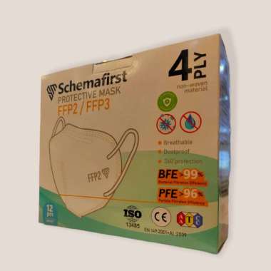 Masker KN95 Schemafirst FFP2/FFP3 4 Ply