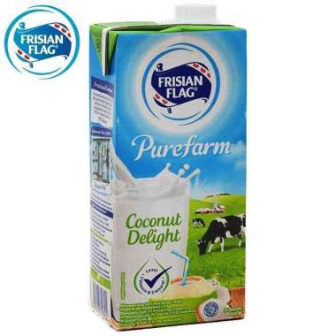 Promo Harga Frisian Flag Susu UHT Purefarm Coconut Delight 900 ml - Blibli