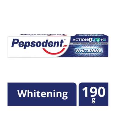 Pepsodent Action 123 Plus Whitening 190g (Pasta Gigi Pepsodent 190 g)