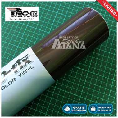 Skotlet Scoopy Coklat Glossy Scotlet Stiker Metalik Sticker Meteran Decal Roll Scotlite Sepeda Motor