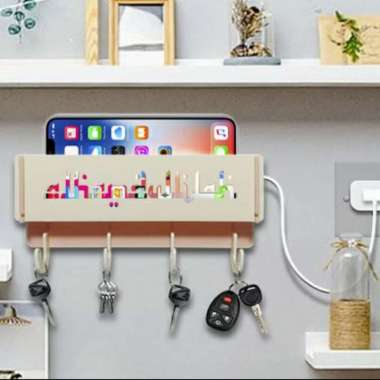 Rak dinding gantung Akrilik Box Storage Charger Hp gantungan Kunci 884