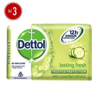 Promo Harga Dettol Bar Soap Lasting Fresh 110 gr - Blibli