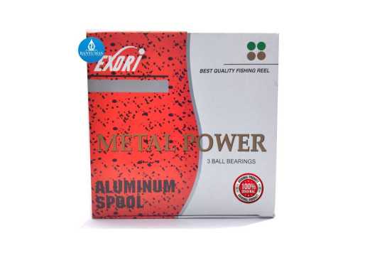 Reel Pancing Exori METAL POWER 750 Allumunium Spool 3 Ball Bearings BC0130