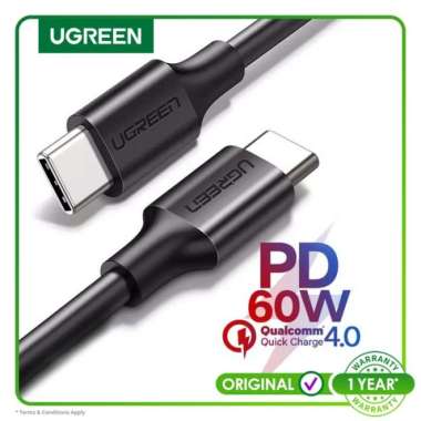 Ugreen Type C to Type C 1m PD Cable Black-50997