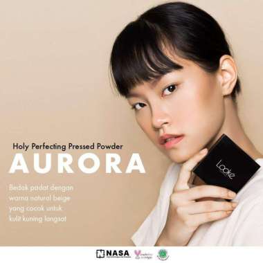 Looke Bedak Padat shade Aurora - Looke Nasa Bedak Padat - bedak padat tahan air - bedak padat anti a