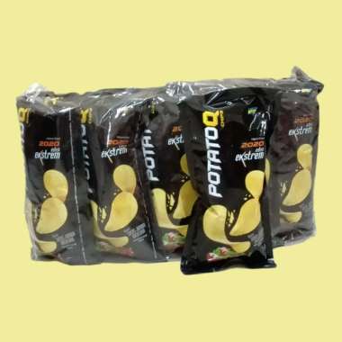 PotatoQ Chips Rasa Sosis Jumbo Mexico 28 gr [10 pcs/pack]