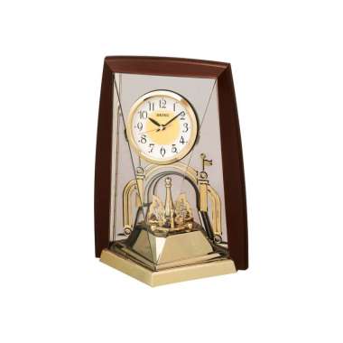 Seiko Rotating Crystal Pendulum Mantel Clock QXN223B Original