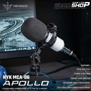 Mic condenser NYK Nemesis MCA-06 Apollo - Merah Muda Pink