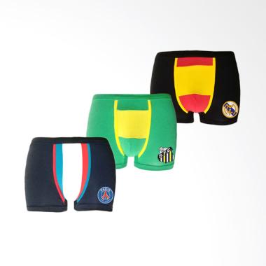 Flyman Boxer Pakaian Dalam Pria Dew ...  [1 pack/ 3 pcs/ FM 3218]