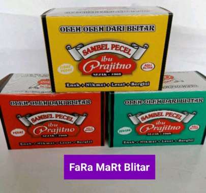 SAMBEL PECEL BUMBU PECEL ASLI KHAS BLITAR BU PRAJITNO 500gr