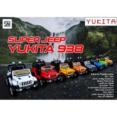 YUKITA 938 RUBICON Mobil aki jeep mainan anak
