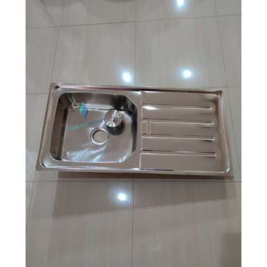 Bak Cuci Piring Todini Stainless Wastafel Sink + Afur - 100cm x 50cm 100 % ORIGINAL Multicolor