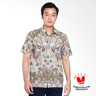 Serendipity Clothing Arthur Series 02 Kemeja Batik Pria - Cream Brown