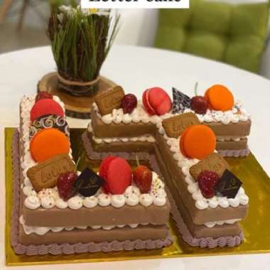 Letter Cake Custome Huruf Custome Angka Cake Custome Cake Ulang Tahun Birthday Cake Huruf