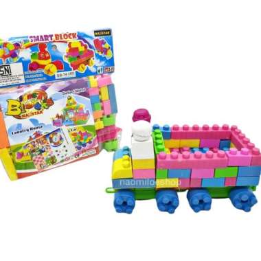 Smart block mainan BLOCKS susun mainan mobil puzzle