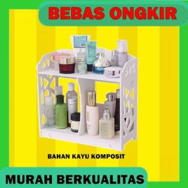 Rak Make Up Gantung Rak Dinding Kosmetik Rak Dinding Kayu Gantung A715