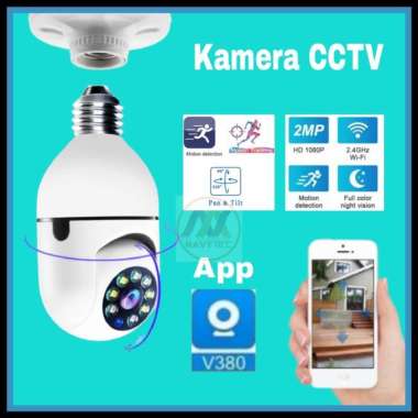 Kamera CCTV 360 PTZ Night Vision Wifi Ip Kamera Bohlam A9 CCTV