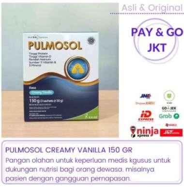 Pulmosol Creamy Vanila 150 gr Susu Untuk Gangguan Saluran Pernafasan ( COVID )