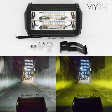 MYTH Lampu Tembak Sorot CWL 24 Mata LED 2 Warna 3 Mode Putih Kuning - 5 MODE ORIGINAL 100 % Multicol