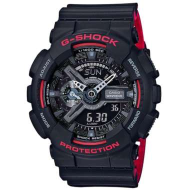 CASIO ORIGINAL - CASIO G-SHOCK GA-110HR-1ADR - JAM TANGAN PRIA JAM PRIA - RUBBER G SHOCK GSHOCK CASI