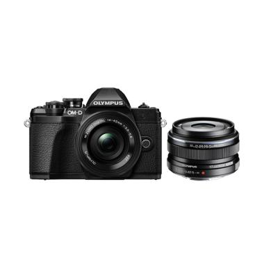 Olympus OM-D E-M10 Mark III Kit 14- ... /1.8 Lensa Kamera - Black