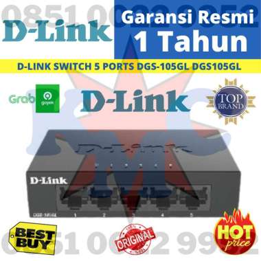 D-LINK SWITCH 5 PORTS DGS-105GL DGS105GL Gigabit Resmi