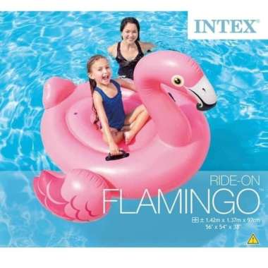 Pelampung Flamingo Ride-On INTEX - Ban Renang Anak & Dewasa
