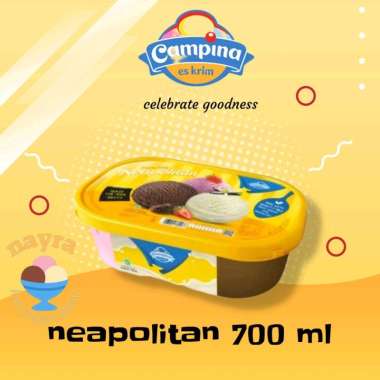 Promo Harga Campina Ice Cream Neapolitan 700 ml - Blibli