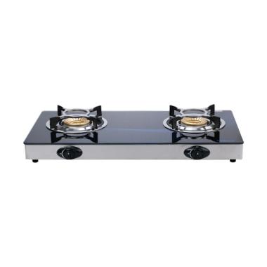 Sanken SG-363BX Kompor Gas Kaca [2 Tungku] Black