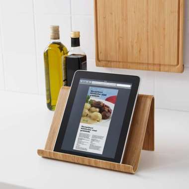 Wooden Stand Tablet Tempat Ipad Kayu