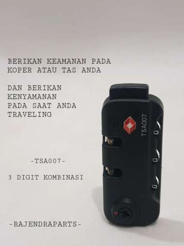 Jual Kunci Tsa Koper Terlengkap - Harga 