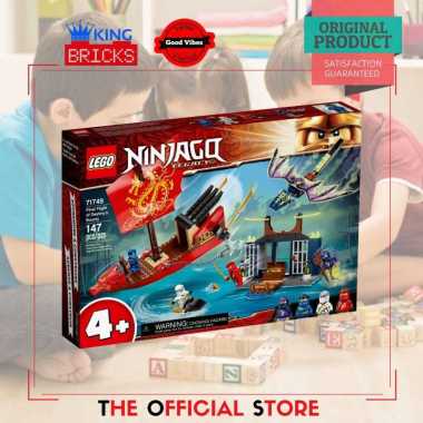 LEGO Original NINJAGO 71749 Final Flight of Destiny Bounty - Mainan Anak Edukasi Kapal Naga Ninja Ka