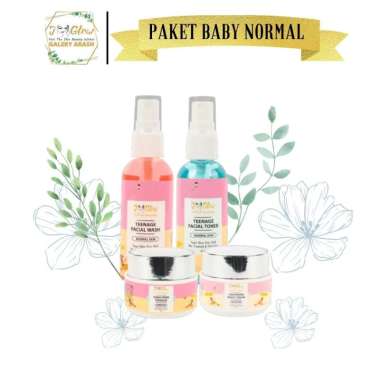 Jglow Skincare Paket Baby Normal Skin J glow Brightening Cream Perawatan Wajah Glowing Khusus Remaja