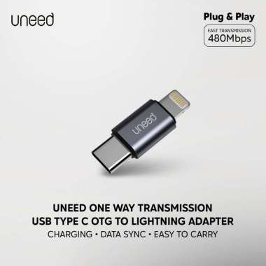 UNEED OTG Converter USB Type C to Apple Lightning - UAT501Ci